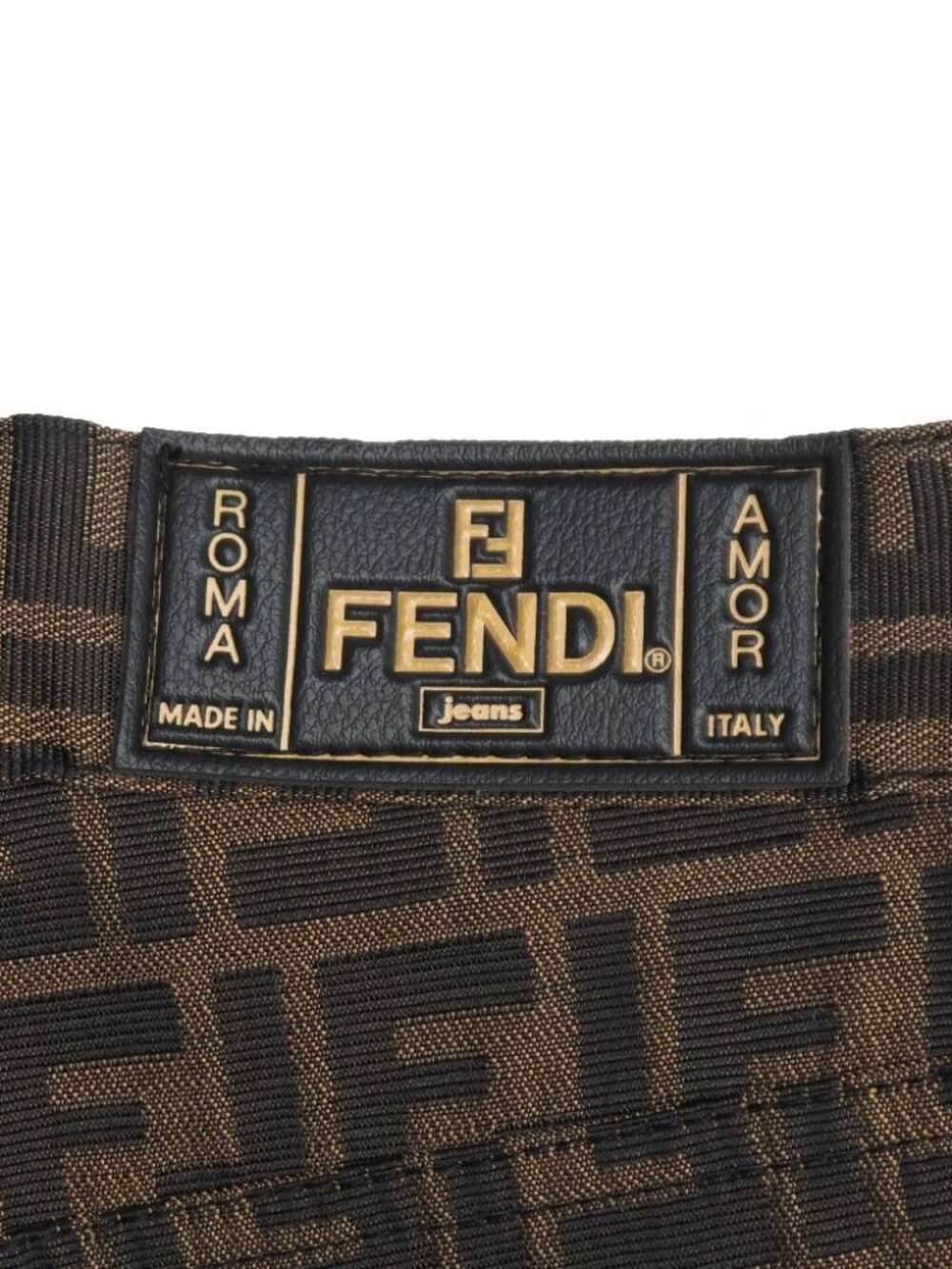 Fendi Vintage Pants 40 Zucca Tapered - Picture 7 of 9